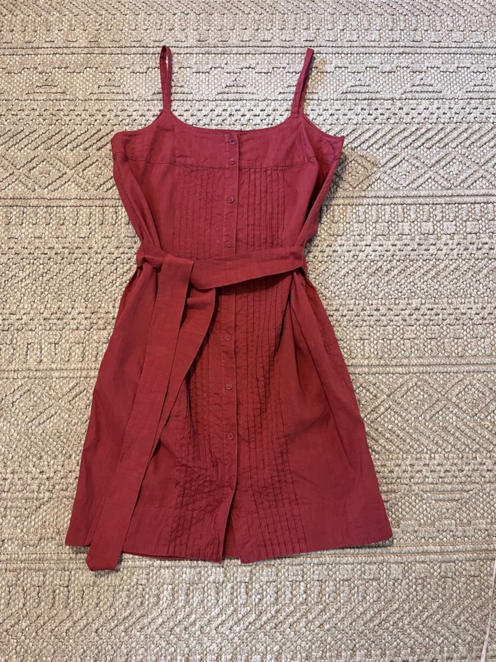 Eileen Fisher Linen Pintuck Dress